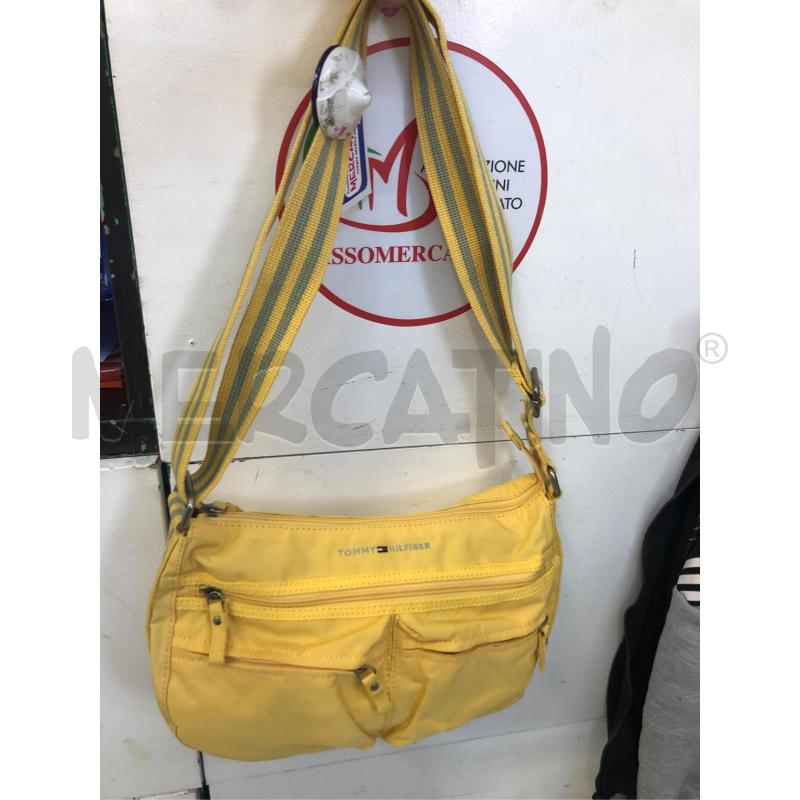 BORSA DONNA GIALLA TELA TOMMY HILFIGER | Mercatino dell'Usato Avellino 4