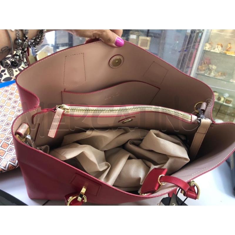 BORSA DONNA LIU JO ROSSA AC DORAT | Mercatino dell'Usato Avellino 3