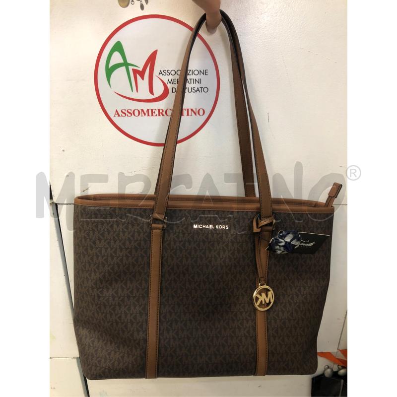 BORSA DONNA LOGAT MICHAEL KORS MARRONE | Mercatino dell'Usato Avellino 1