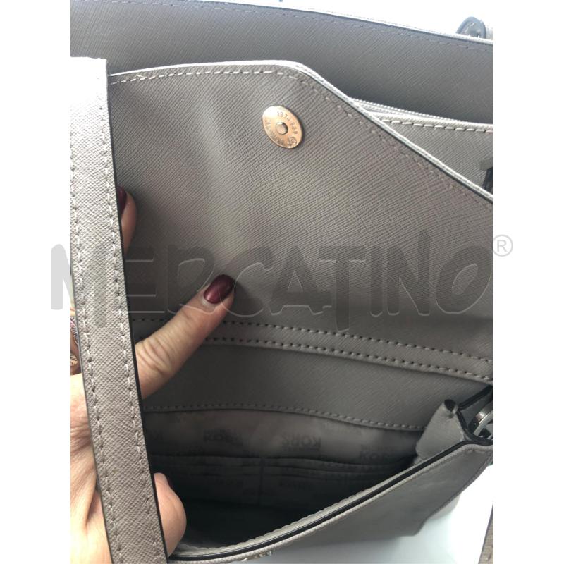 BORSA DONNA MICHAEL KORS GRIGIA TASCA  | Mercatino dell'Usato Avellino 4