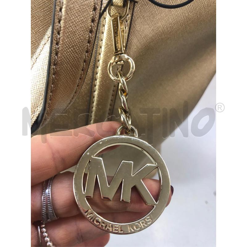 BORSA DONNA MICHAEL KORS SADY SAFFIANO COLOR ORO | Mercatino dell'Usato Avellino 3