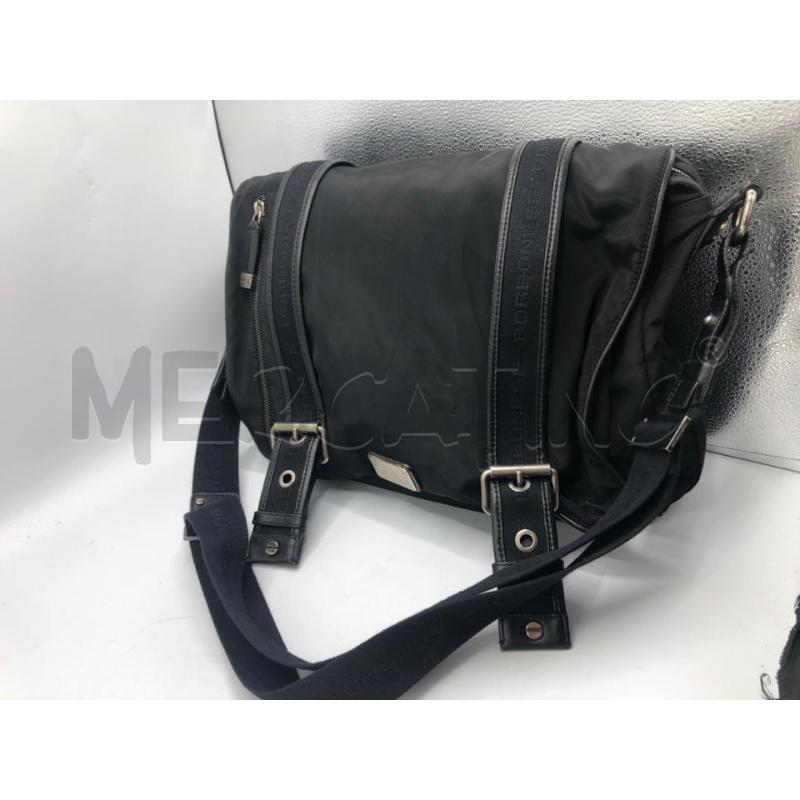 BORSA DONNA NERA BORBONESE CARTELLA | Mercatino dell'Usato Avellino 1