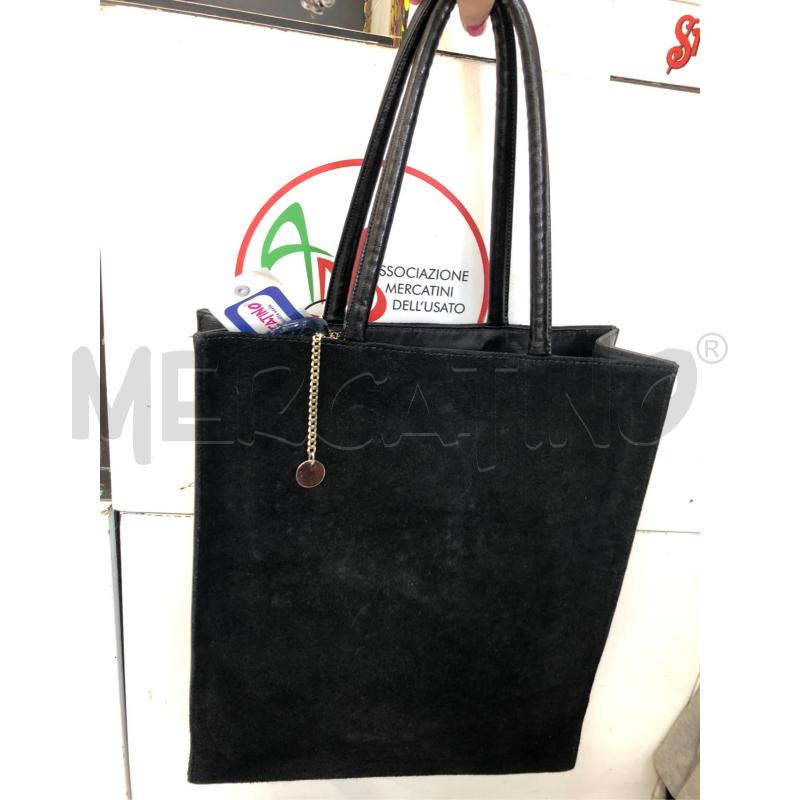 BORSA DONNA NERA CAMOSC ELISABETTA FRANCHI  | Mercatino dell'Usato Avellino 4