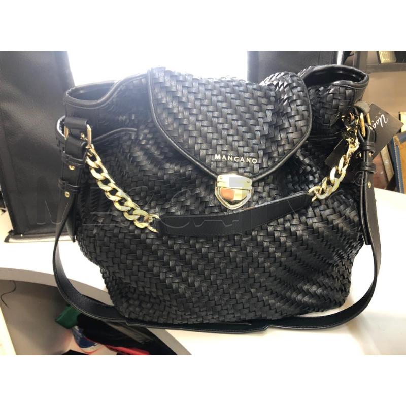 BORSA DONNA NERA CANESTRINO MANGANO | Mercatino dell'Usato Avellino 1