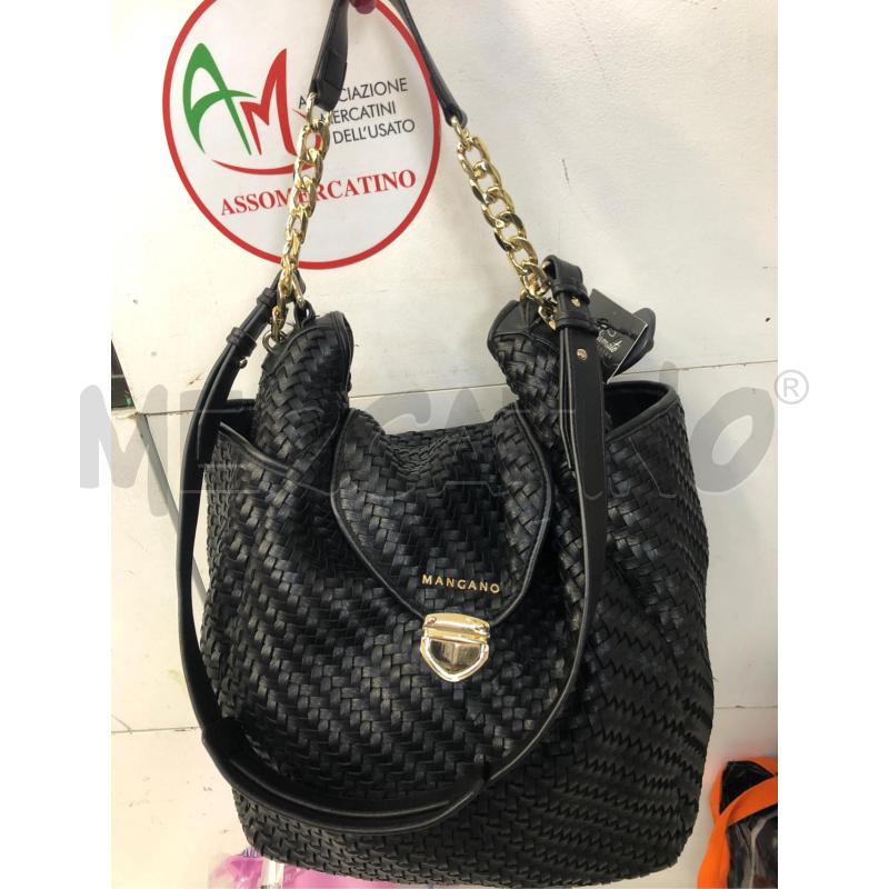 BORSA DONNA NERA CANESTRINO MANGANO | Mercatino dell'Usato Avellino 2