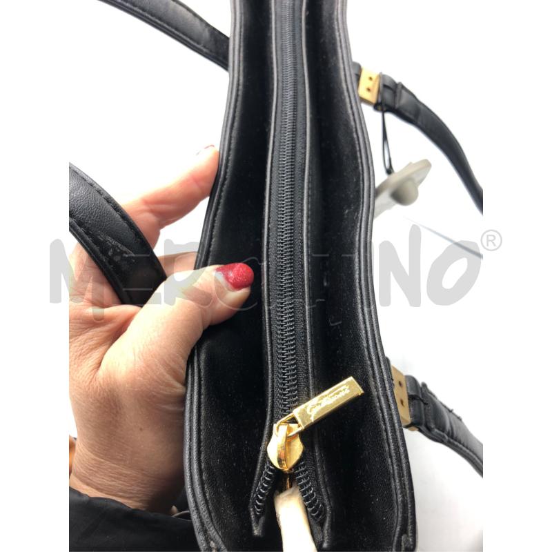 BORSA DONNA NERA GATTINONI VINTAGE  | Mercatino dell'Usato Avellino 3