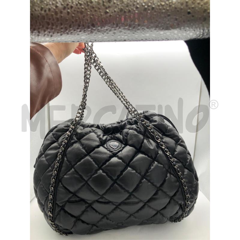BORSA DONNA NERA LE PANDORINE TRAPUNT CATENA | Mercatino dell'Usato Avellino 1