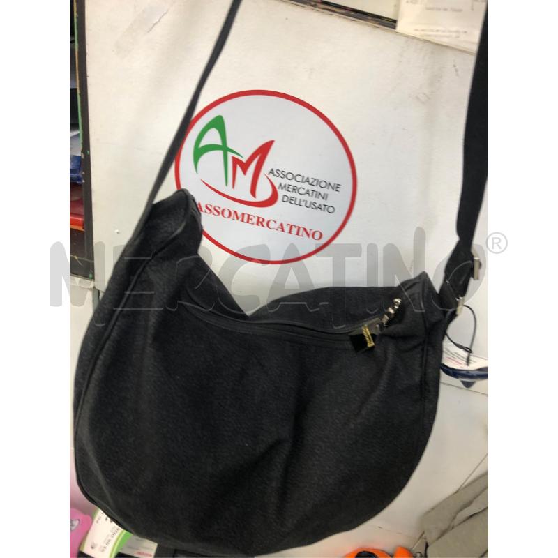 BORSA DONNA NERA MEZZA LUNA BORBONESE | Mercatino dell'Usato Avellino 1