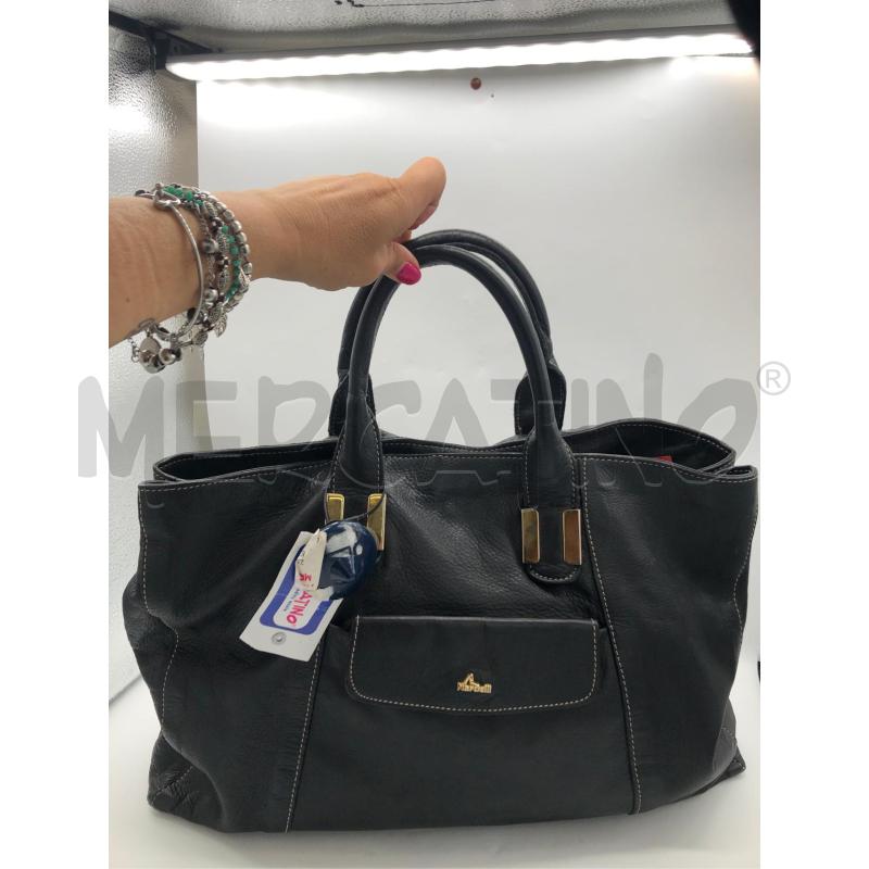 BORSA DONNA NERA PELLE NARDELLI  | Mercatino dell'Usato Avellino 1
