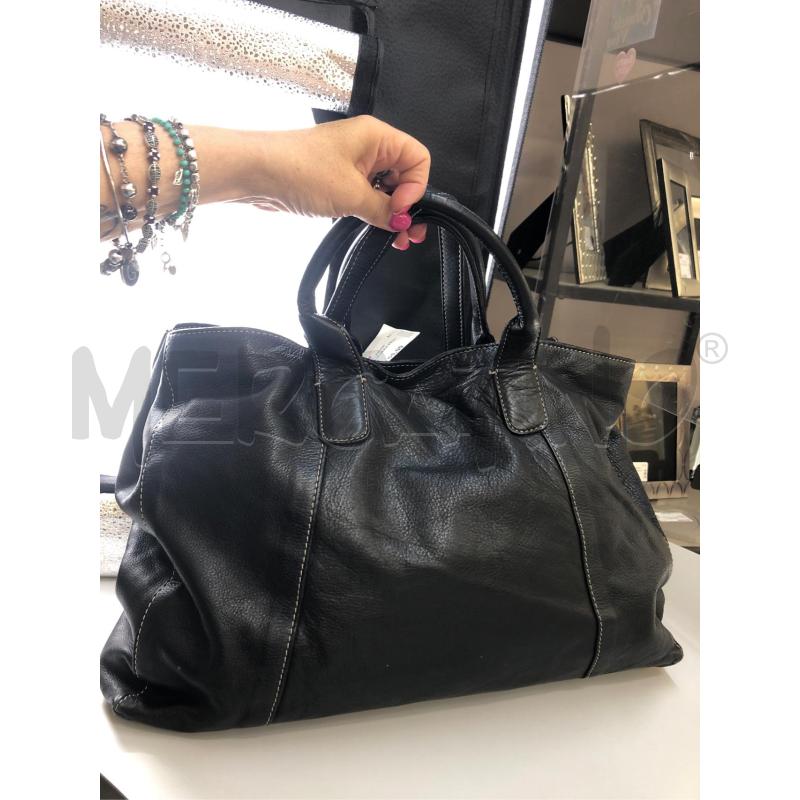 BORSA DONNA NERA PELLE NARDELLI  | Mercatino dell'Usato Avellino 4