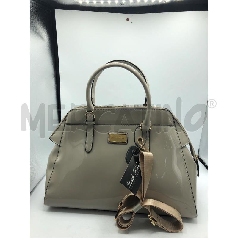 BORSA DONNA PIERRE CARDEL BEIGE LUCIDA  | Mercatino dell'Usato Avellino 1
