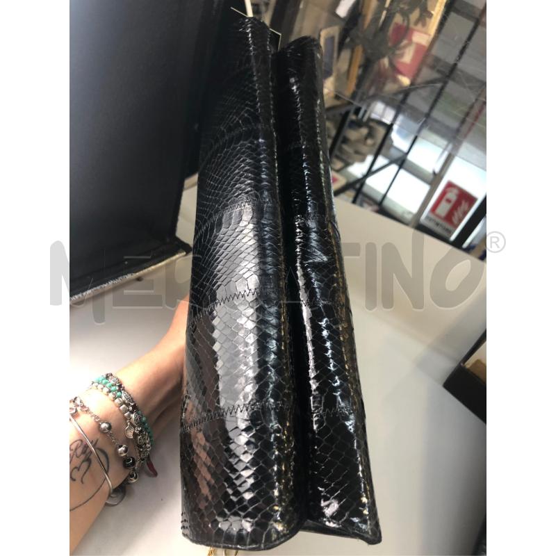 BORSA DONNA PITON ELLEBI NERO DORAT  | Mercatino dell'Usato Avellino 5