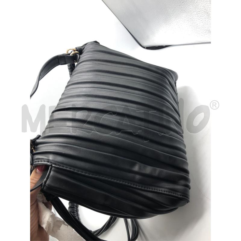 BORSA DONNA PLISSÈ PANDORINE NERA | Mercatino dell'Usato Avellino 3