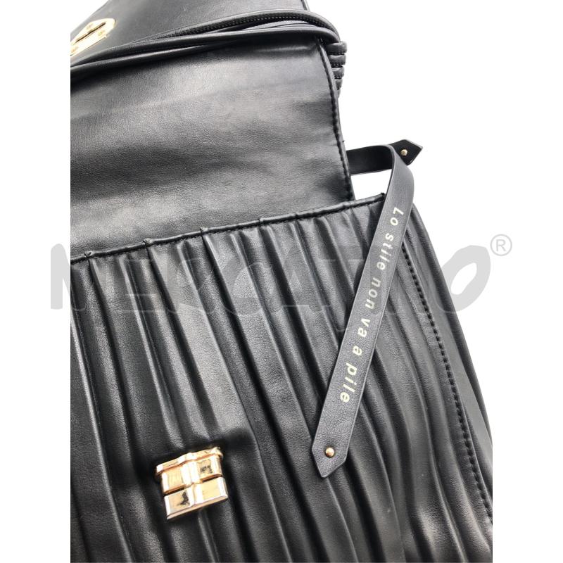 BORSA DONNA PLISSÈ PANDORINE NERA | Mercatino dell'Usato Avellino 5