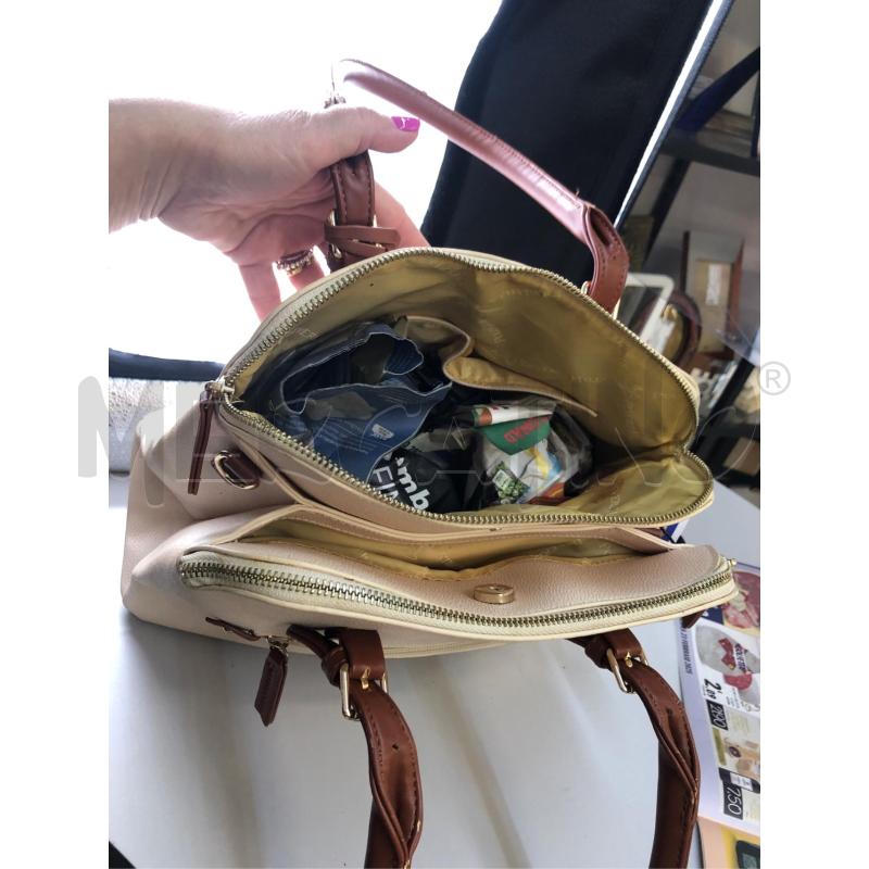 BORSA DONNA POLO BEVERLY BEIGE COCCIO  | Mercatino dell'Usato Avellino 4