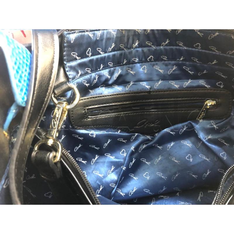 BORSA DONNA QXEL NERA BEIGE MAN BLU | Mercatino dell'Usato Avellino 2