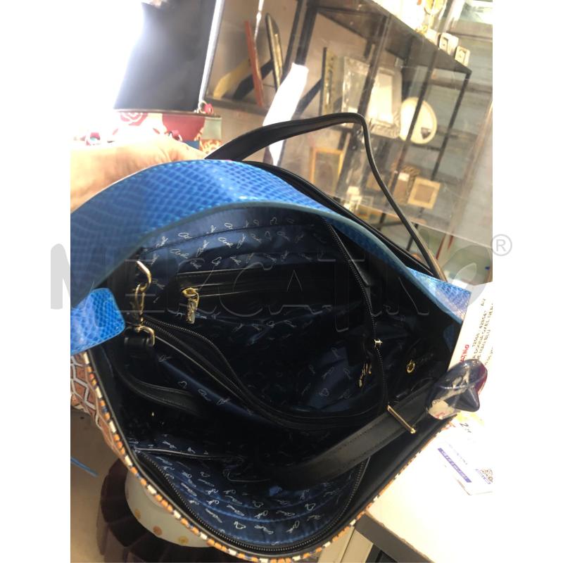 BORSA DONNA QXEL NERA BEIGE MAN BLU | Mercatino dell'Usato Avellino 4