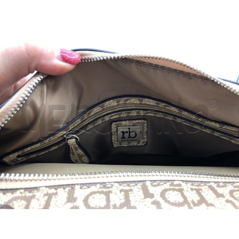 BORSA DONNA ROCCOBAROCCO BEIGER FANT FIORE  | Mercatino dell'Usato Avellino 5
