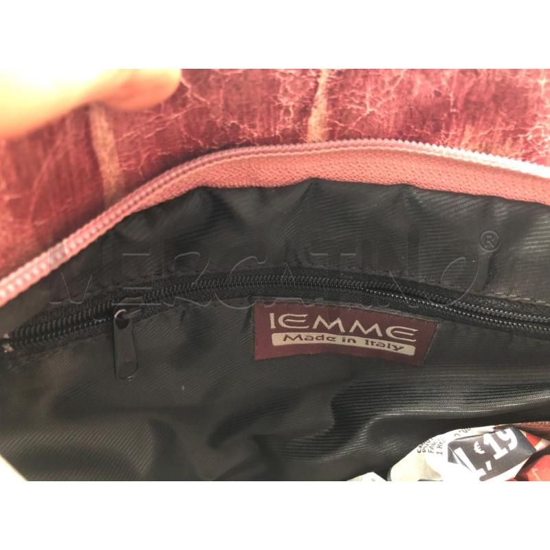 BORSA DONNA ROSA PELLE QUADRETTATA  | Mercatino dell'Usato Avellino 4
