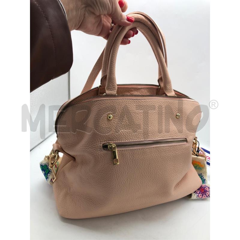 BORSA DONNA ROSA PELLE TRACOLLA UNC | Mercatino dell'Usato Avellino 2