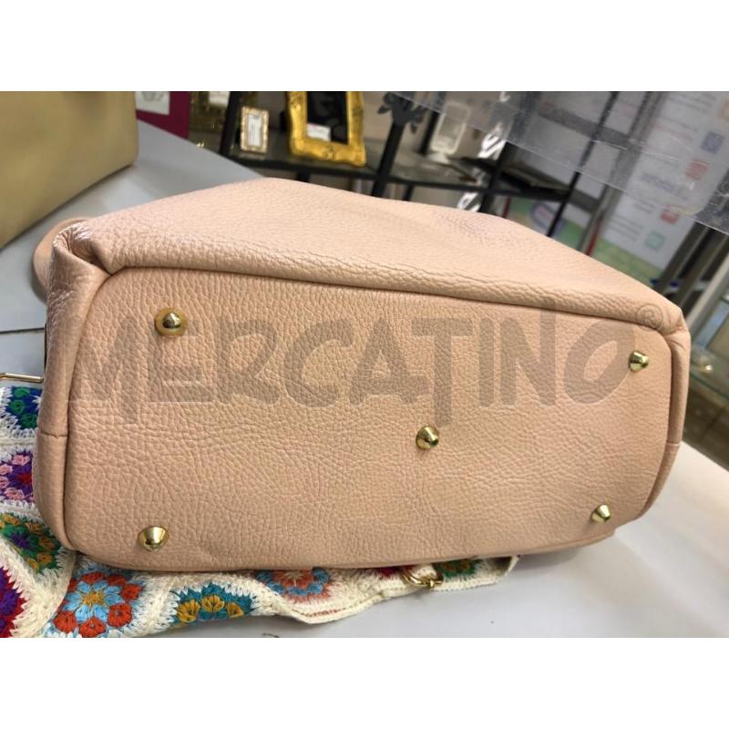 BORSA DONNA ROSA PELLE TRACOLLA UNC | Mercatino dell'Usato Avellino 4