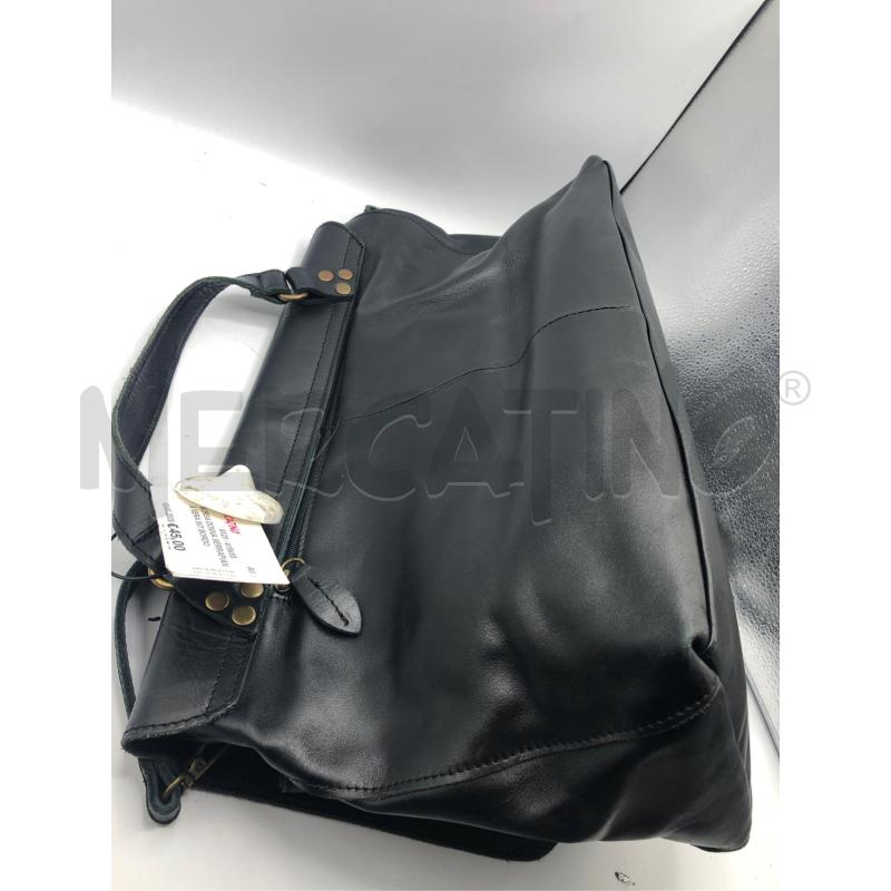 BORSA DONNA SERRAPIANA NERA INT BORDO  | Mercatino dell'Usato Avellino 2