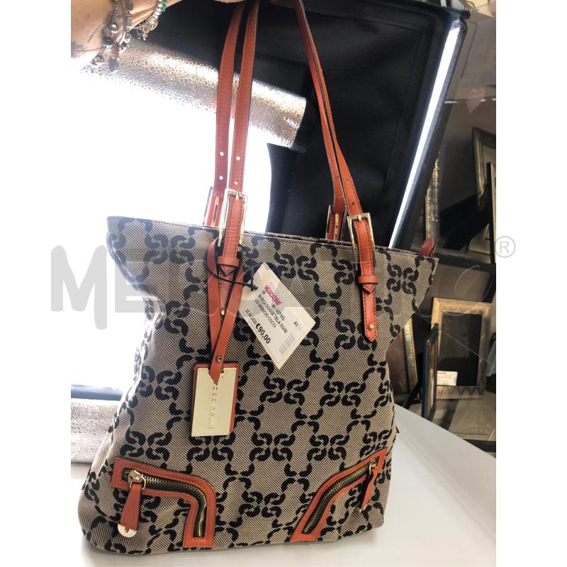BORSA DONNA TELA MANICO ARANCIO COCCINELLE  | Mercatino dell'Usato Avellino 1