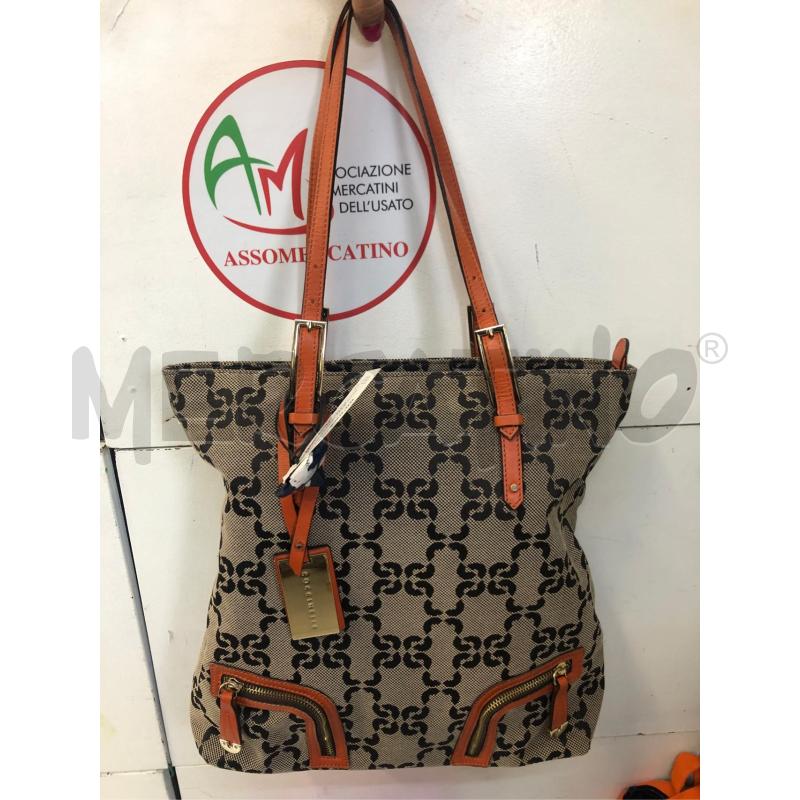 BORSA DONNA TELA MANICO ARANCIO COCCINELLE  | Mercatino dell'Usato Avellino 2