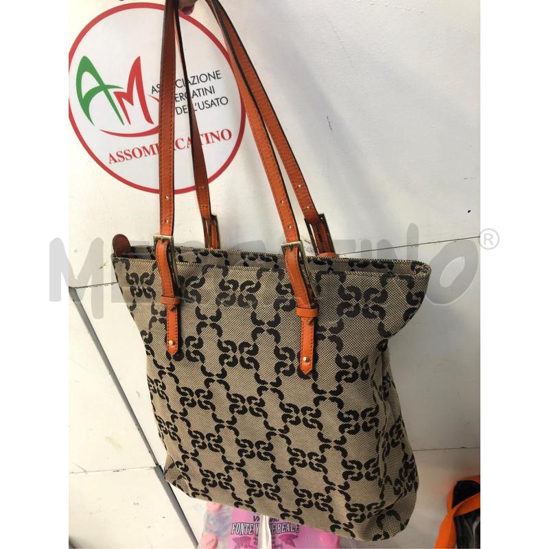 BORSA DONNA TELA MANICO ARANCIO COCCINELLE  | Mercatino dell'Usato Avellino 3
