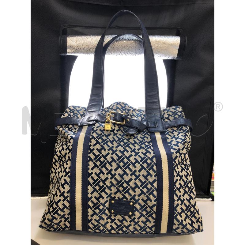 BORSA DONNA TOMMY HILFIGER BLU  | Mercatino dell'Usato Avellino 1