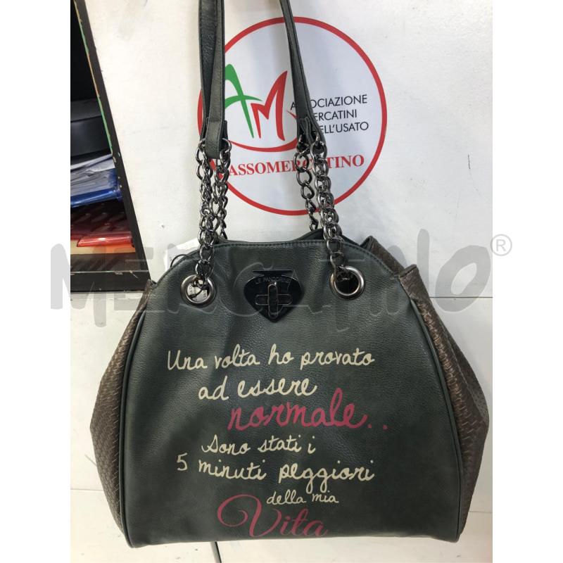 BORSA DONNA VERDE CANESTRINO LE PANDORIN  | Mercatino dell'Usato Avellino 1