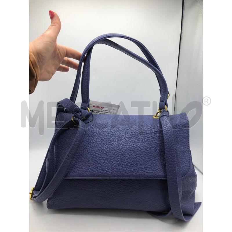 BORSA DONNA VIOLA CARTELLA TRACOLLA | Mercatino dell'Usato Avellino 1