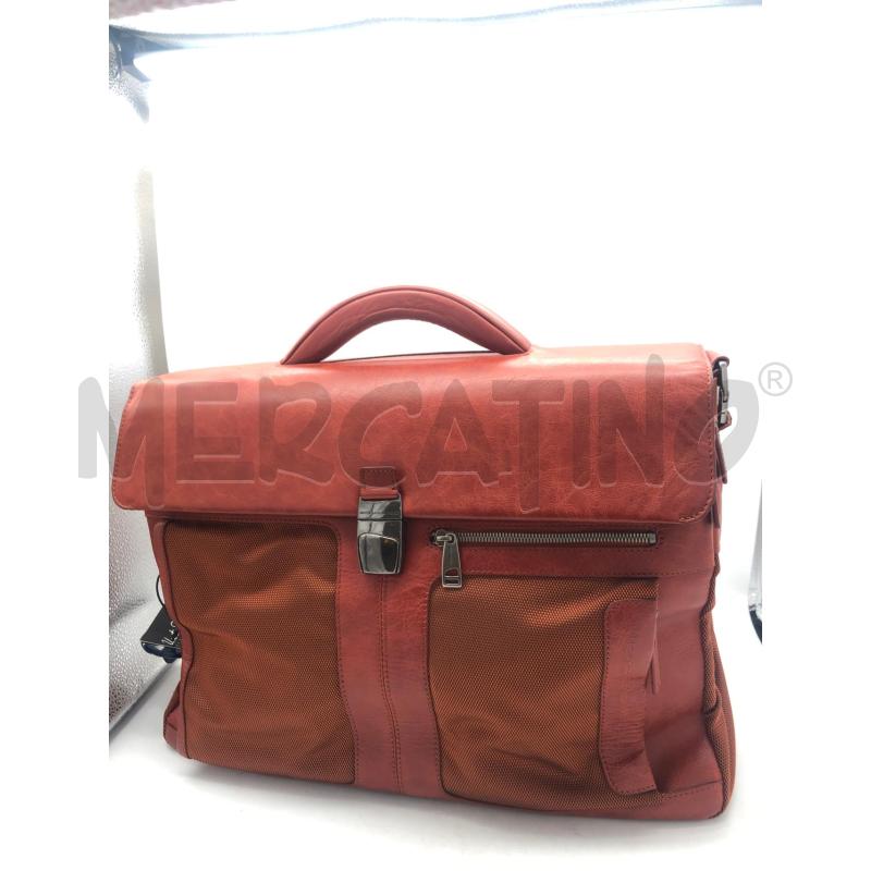 BORSA UOMO /DONNA LAVORO PIQUADRO ARANCIO TELA  | Mercatino dell'Usato Avellino 1