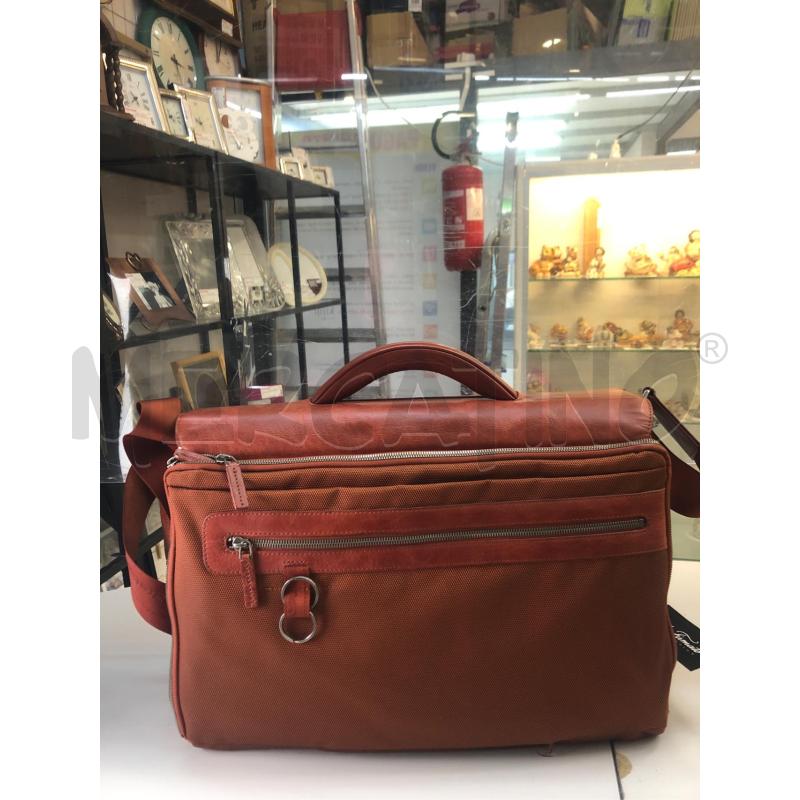 BORSA UOMO /DONNA LAVORO PIQUADRO ARANCIO TELA  | Mercatino dell'Usato Avellino 4