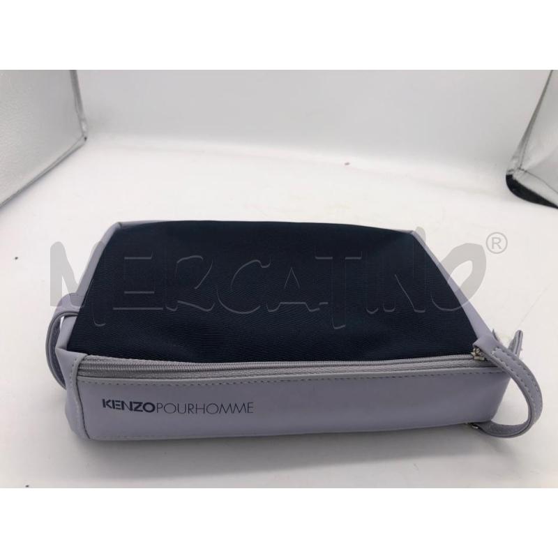 BORSELLO UOMO KENZO BLU GRIGIO  | Mercatino dell'Usato Avellino 3