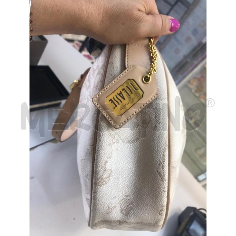 BORSETTA DONNA ALVIERI MARTINI MEZZA LUNA BIANCA  | Mercatino dell'Usato Avellino 5