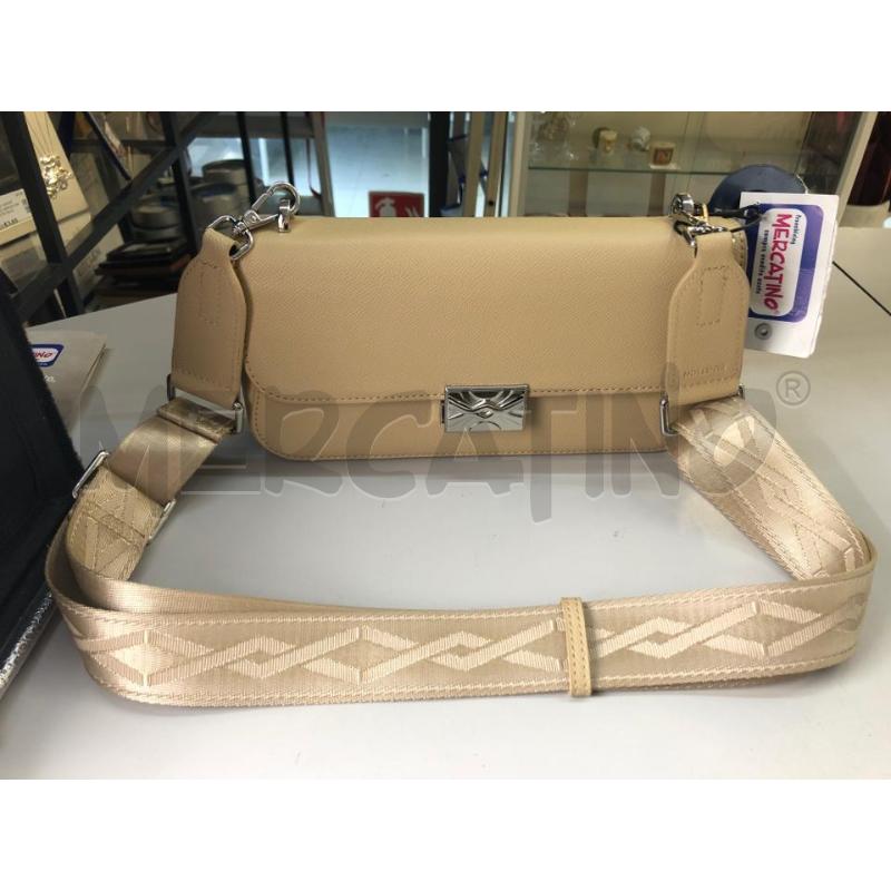 BORSETTA DONNA BENETTON BEIGE NUOVA  | Mercatino dell'Usato Avellino 1
