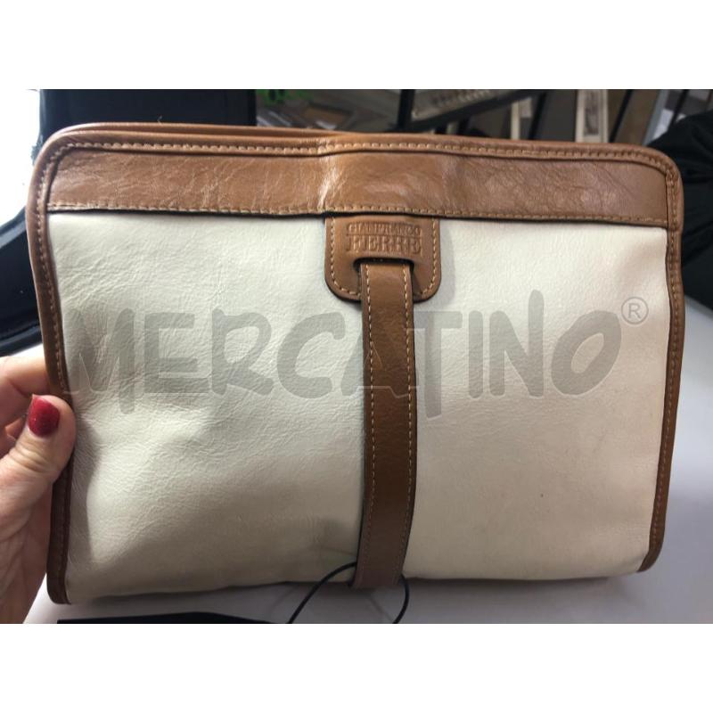 BORSETTA DONNA BUSTINA BEIGE COCCIO FERRÈ  | Mercatino dell'Usato Avellino 1