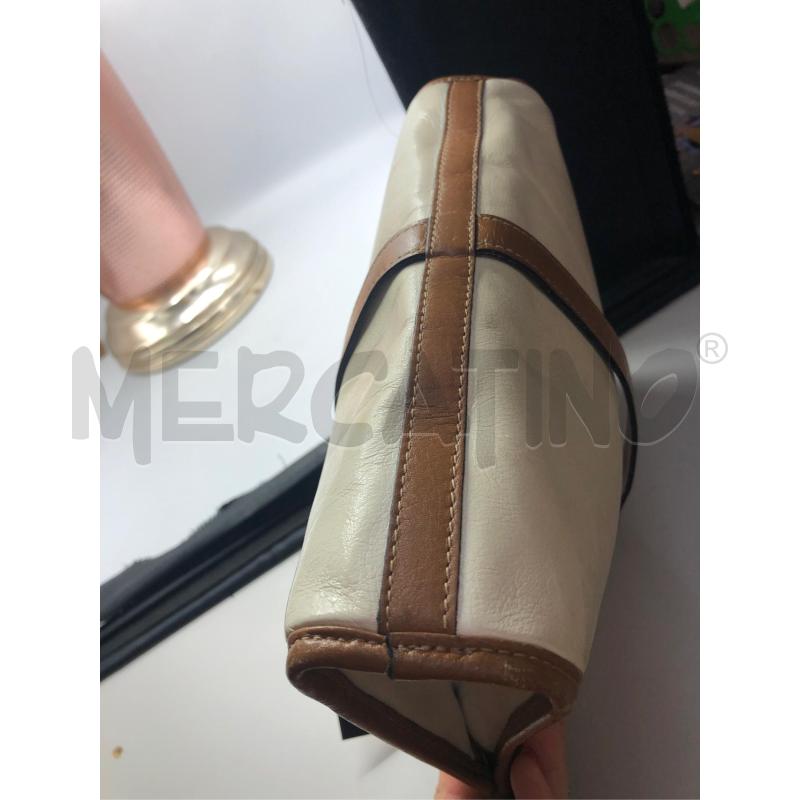 BORSETTA DONNA BUSTINA BEIGE COCCIO FERRÈ  | Mercatino dell'Usato Avellino 4
