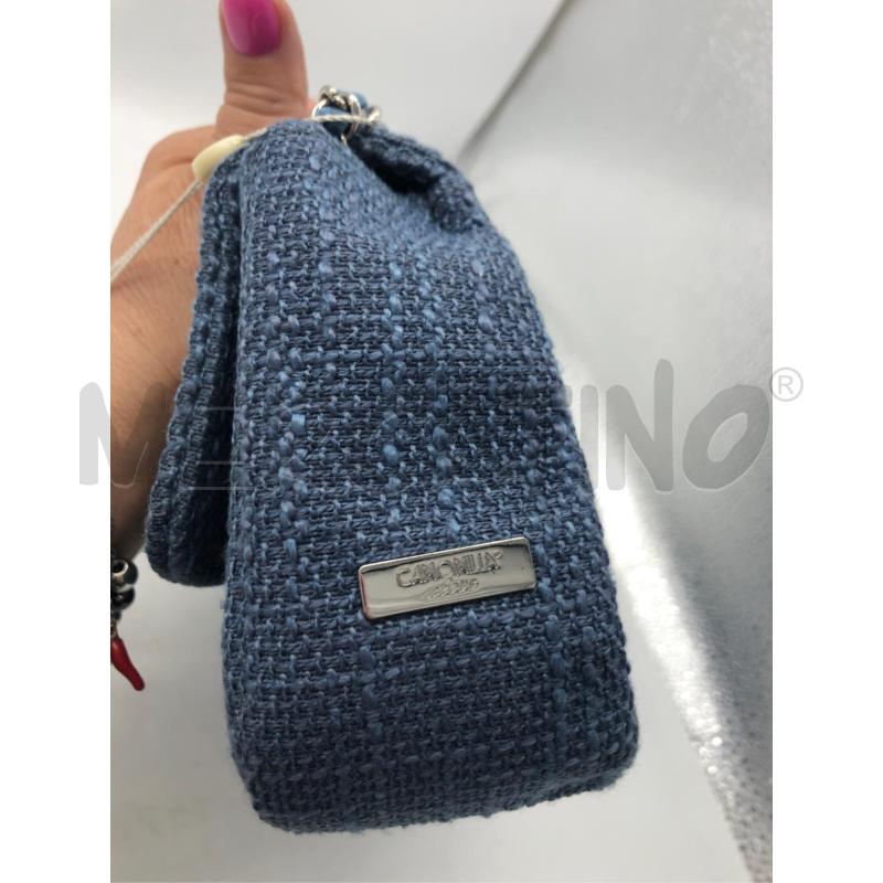 BORSETTA DONNA CAMOMILLA AZZ FIOTTR BLU NUOVA  | Mercatino dell'Usato Avellino 2