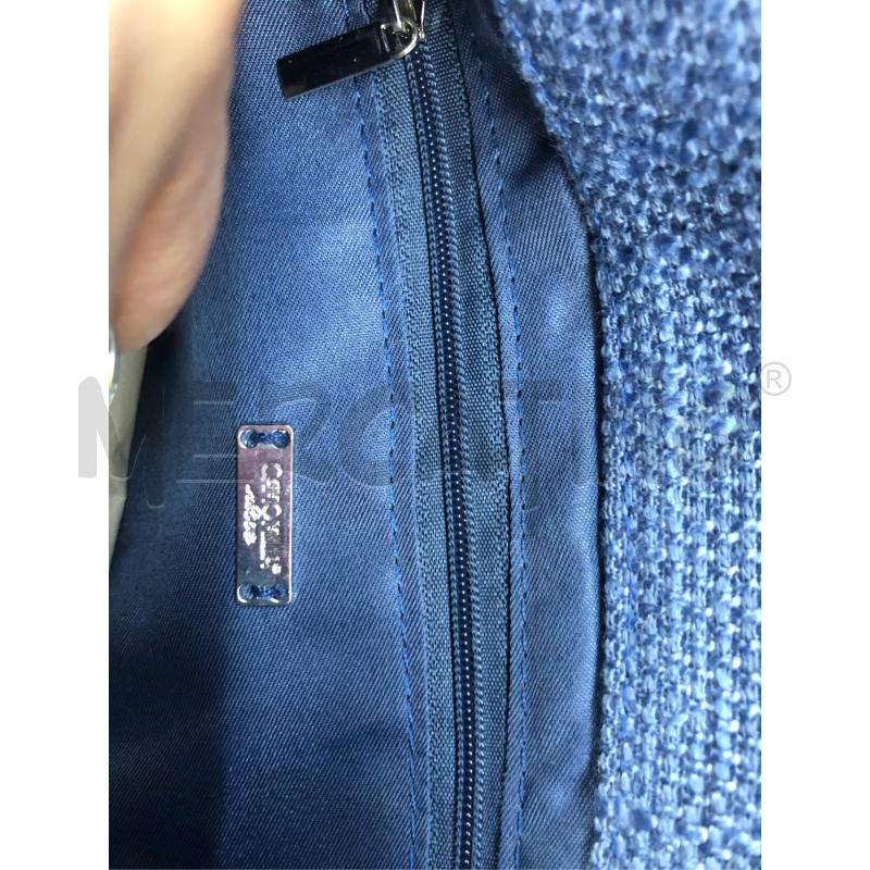 BORSETTA DONNA CAMOMILLA AZZ FIOTTR BLU NUOVA  | Mercatino dell'Usato Avellino 3