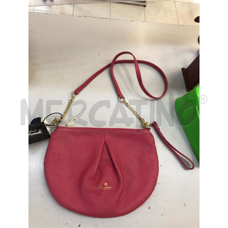 BORSETTA DONNA CUOIERIA FIORENTINA ROSA CAT DORAT | Mercatino dell'Usato Avellino 1