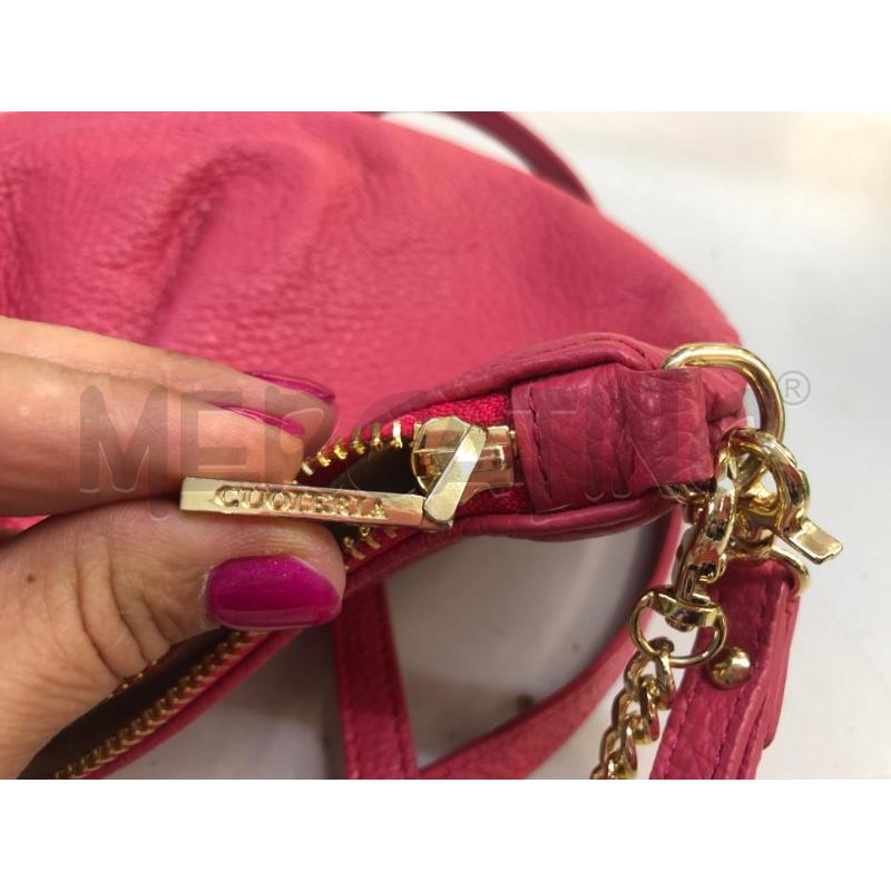BORSETTA DONNA CUOIERIA FIORENTINA ROSA CAT DORAT | Mercatino dell'Usato Avellino 4