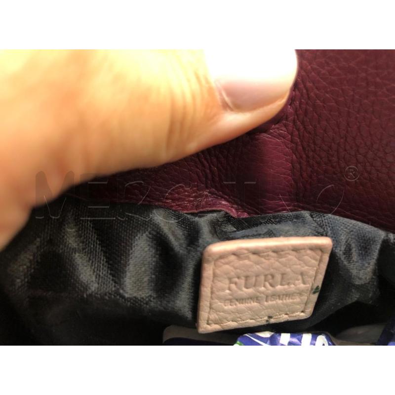 BORSETTA DONNA FURLA ROSA PRUGNA | Mercatino dell'Usato Avellino 4