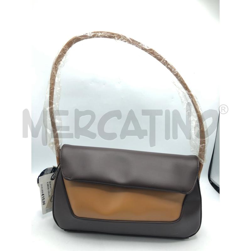 BORSETTA DONNA MARRONE BEIGE CELLINI | Mercatino dell'Usato Avellino 1
