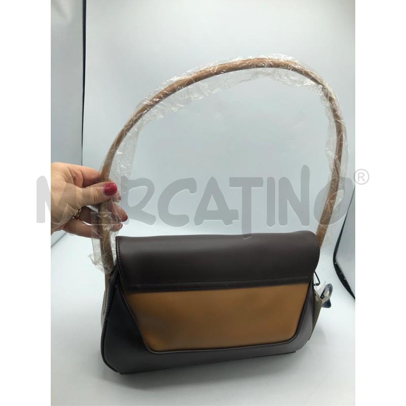 BORSETTA DONNA MARRONE BEIGE CELLINI | Mercatino dell'Usato Avellino 4