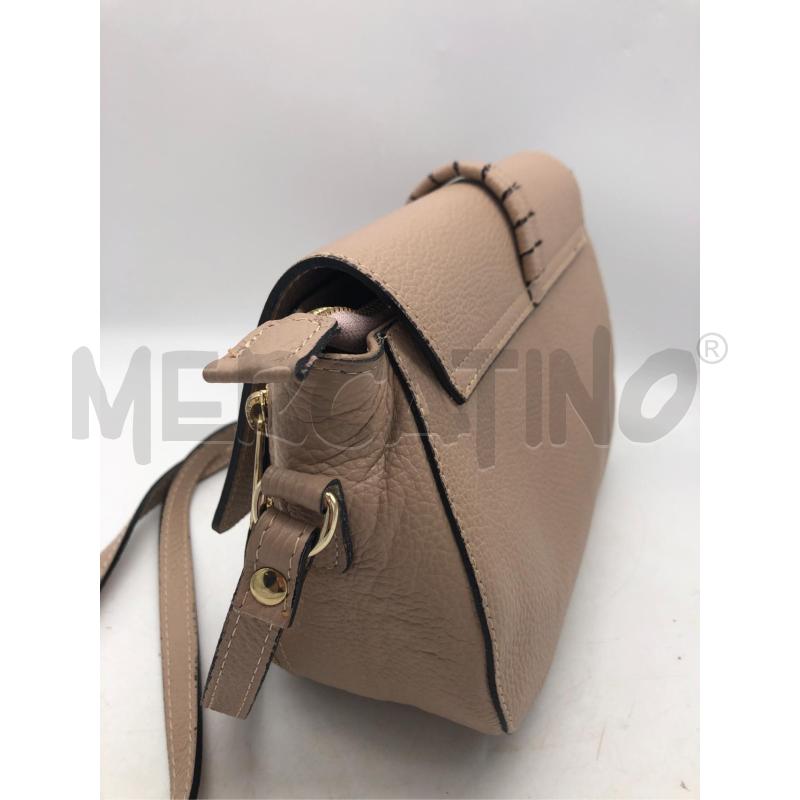 BORSETTA DONNA PELLE ROSA APL DORAT  | Mercatino dell'Usato Avellino 2