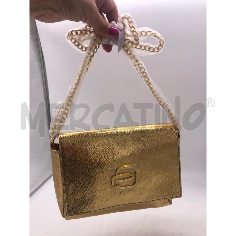 BORSETTA DONNA PIQUADRO DORATA  | Mercatino dell'Usato Avellino 1