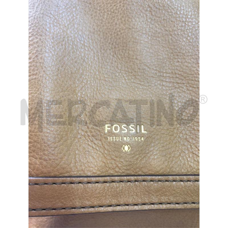 BORSETTA DONNA SENAPE FOSSIL PELLE  | Mercatino dell'Usato Avellino 2