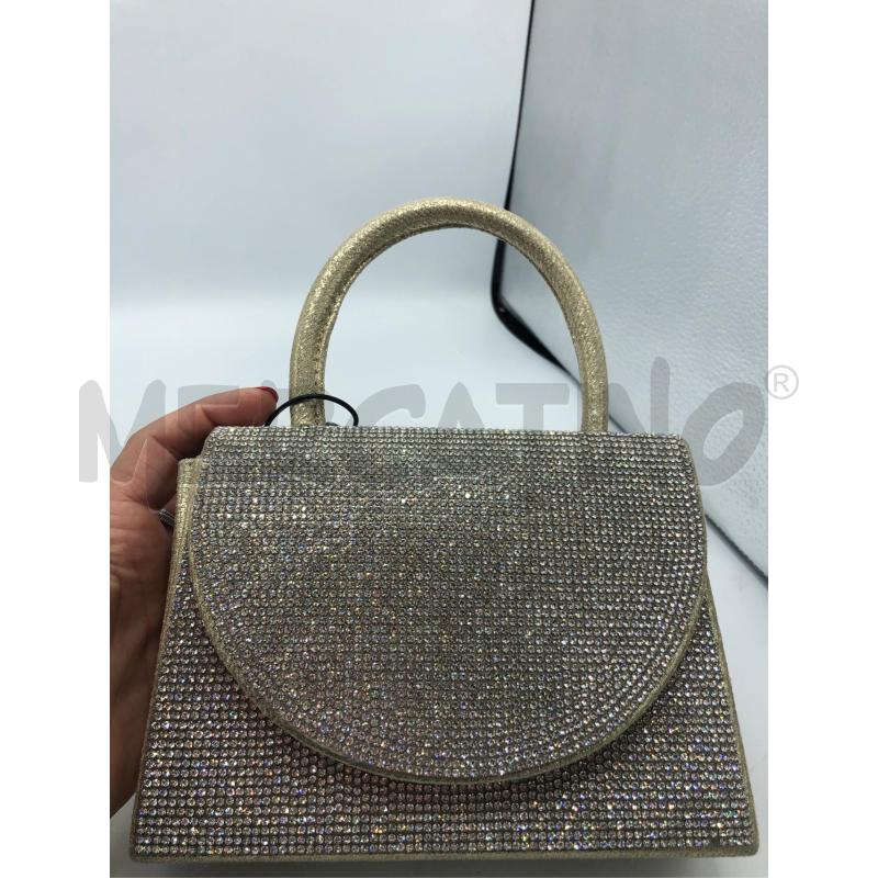 BORSETTA DONNA STRASS DORATO  | Mercatino dell'Usato Avellino 2